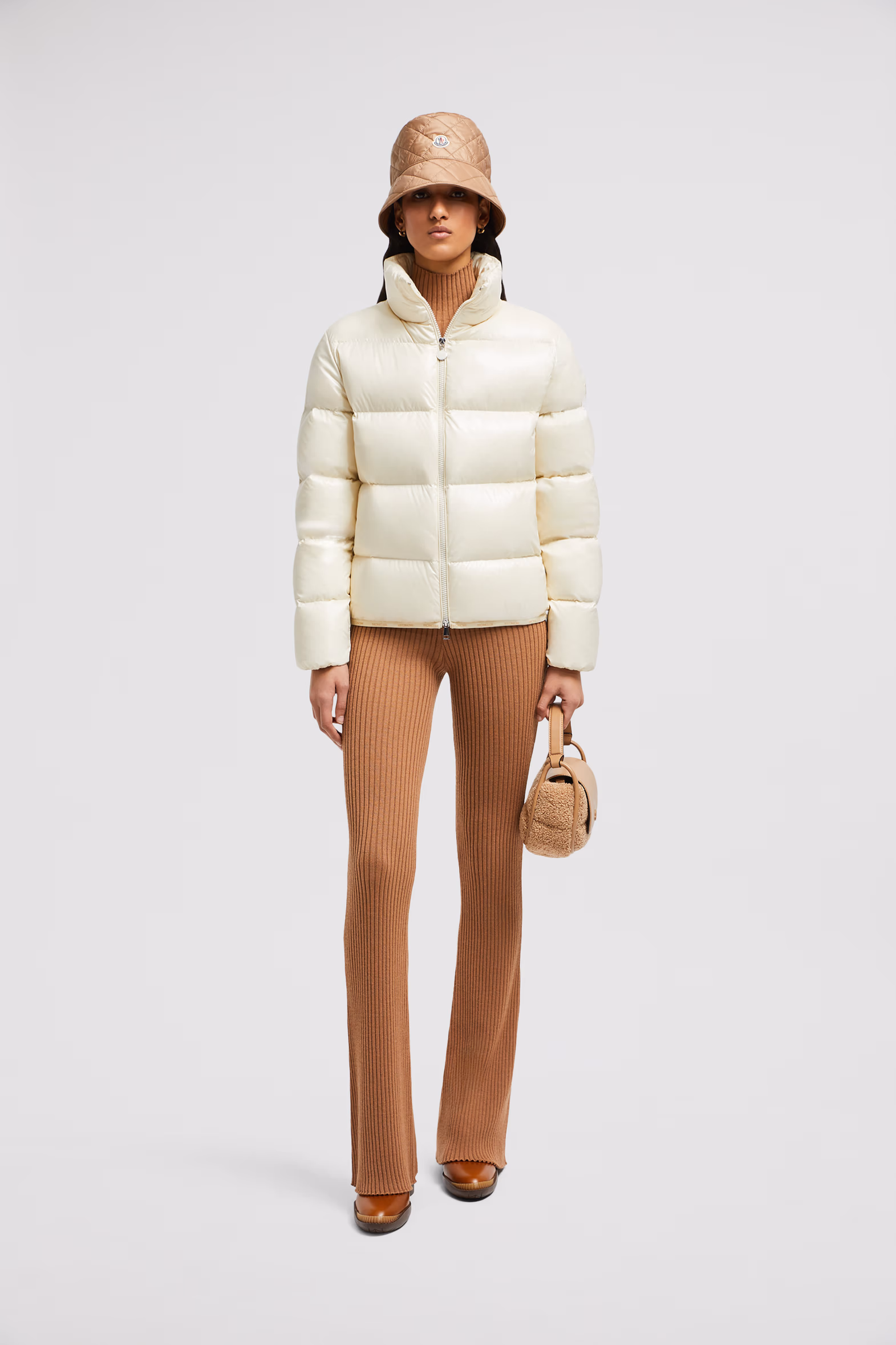 Abbadia Short Down Jacket Women Off White Moncler 0